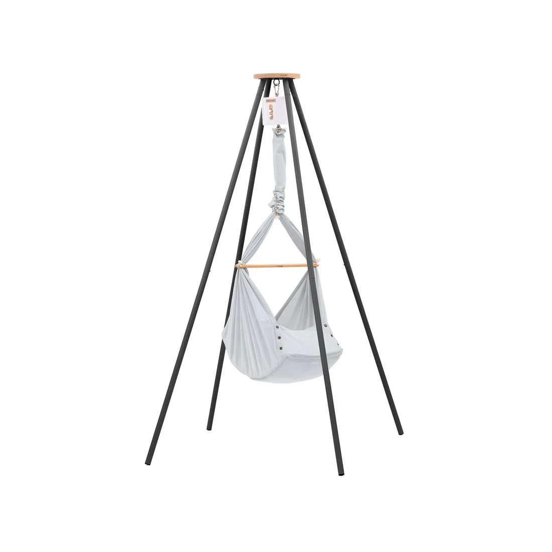 NONOMO-Heavenly-Dreams-Federwiege-mit-Motor-weiss-Gestell-TIPI-anthrazit-Stone-N-PBCG-MOVWH-TIPI4A-01