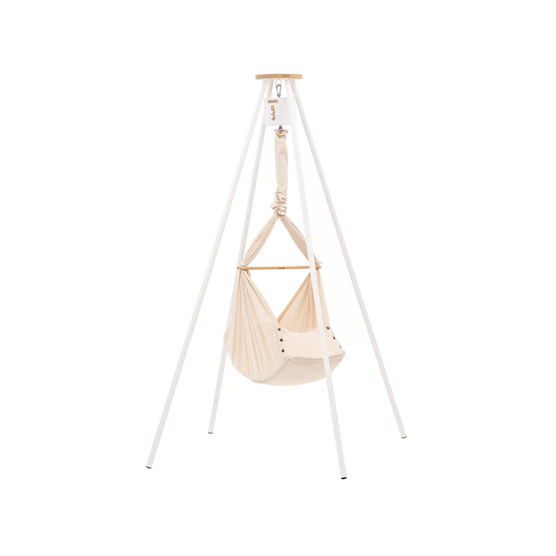 NONOMO-Heavenly-Dreams-Federwiege-mit-Motor-weiss-Gestell-TIPI-weiss-Almond-N-PBCA-MOVWH-TIPI4WH-01