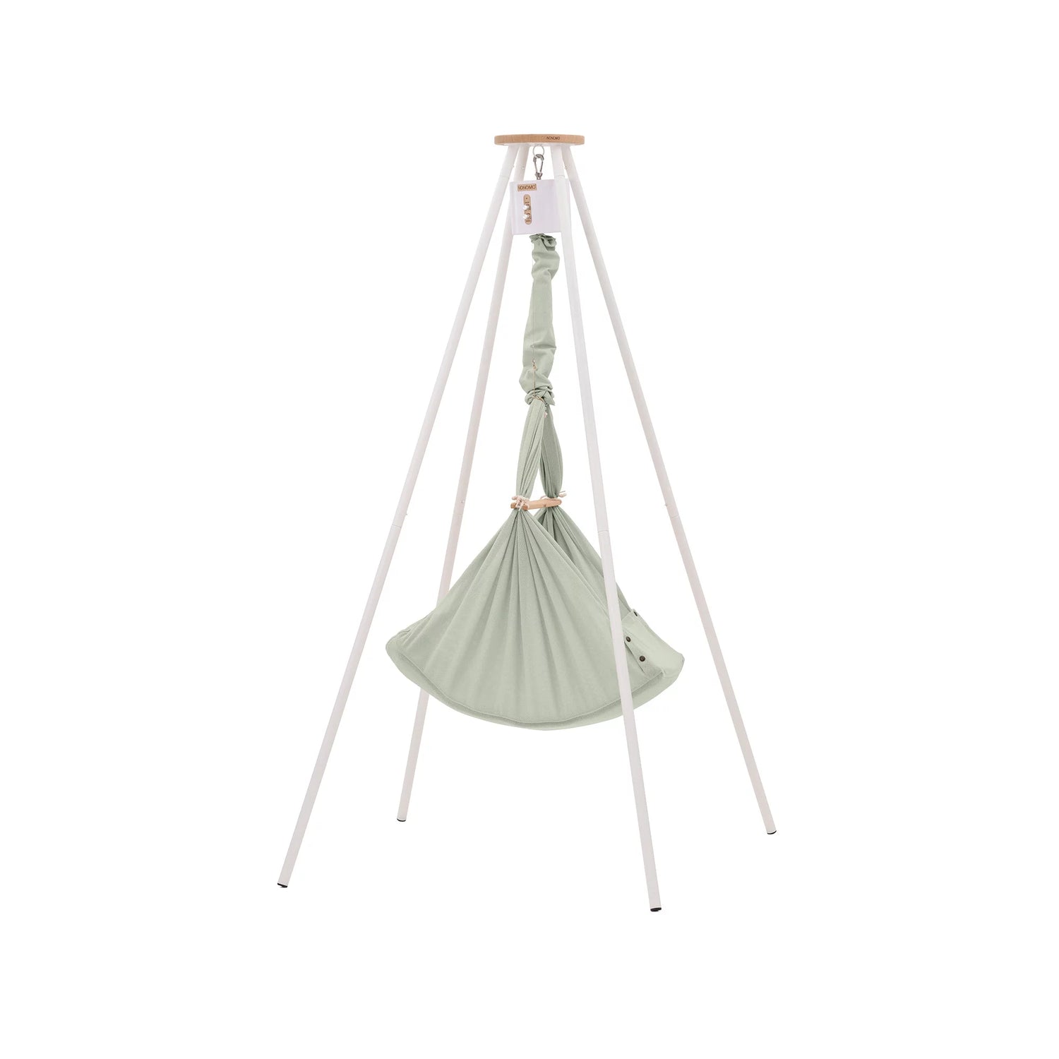 NONOMO-Heavenly-Dreams-Federwiege-mit-Motor-weiss-Gestell-TIPI-weiss-Olive-N-PBCO-MOVWH-TIPI4WH-02