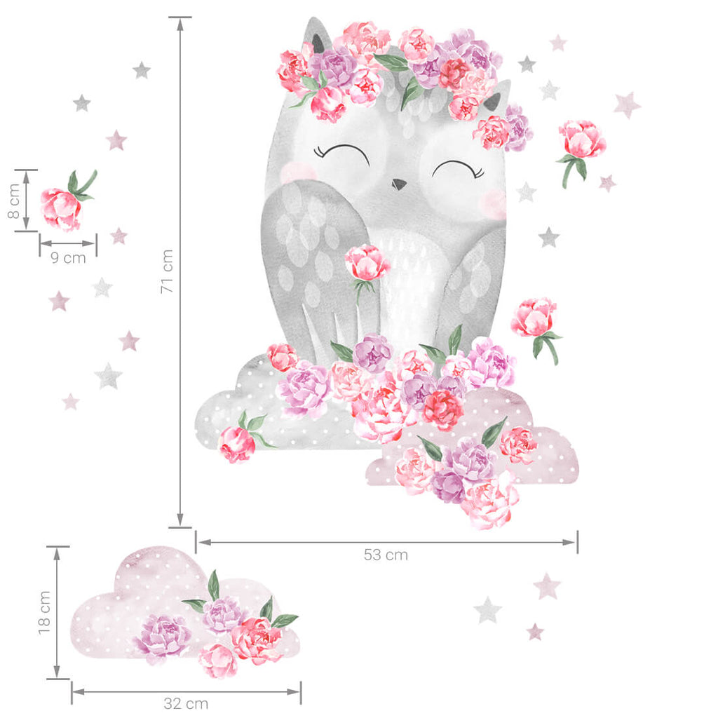 PASTELOWE-LOVE-XL-Wandtattoo_aufkleber-Eule-rosa-06