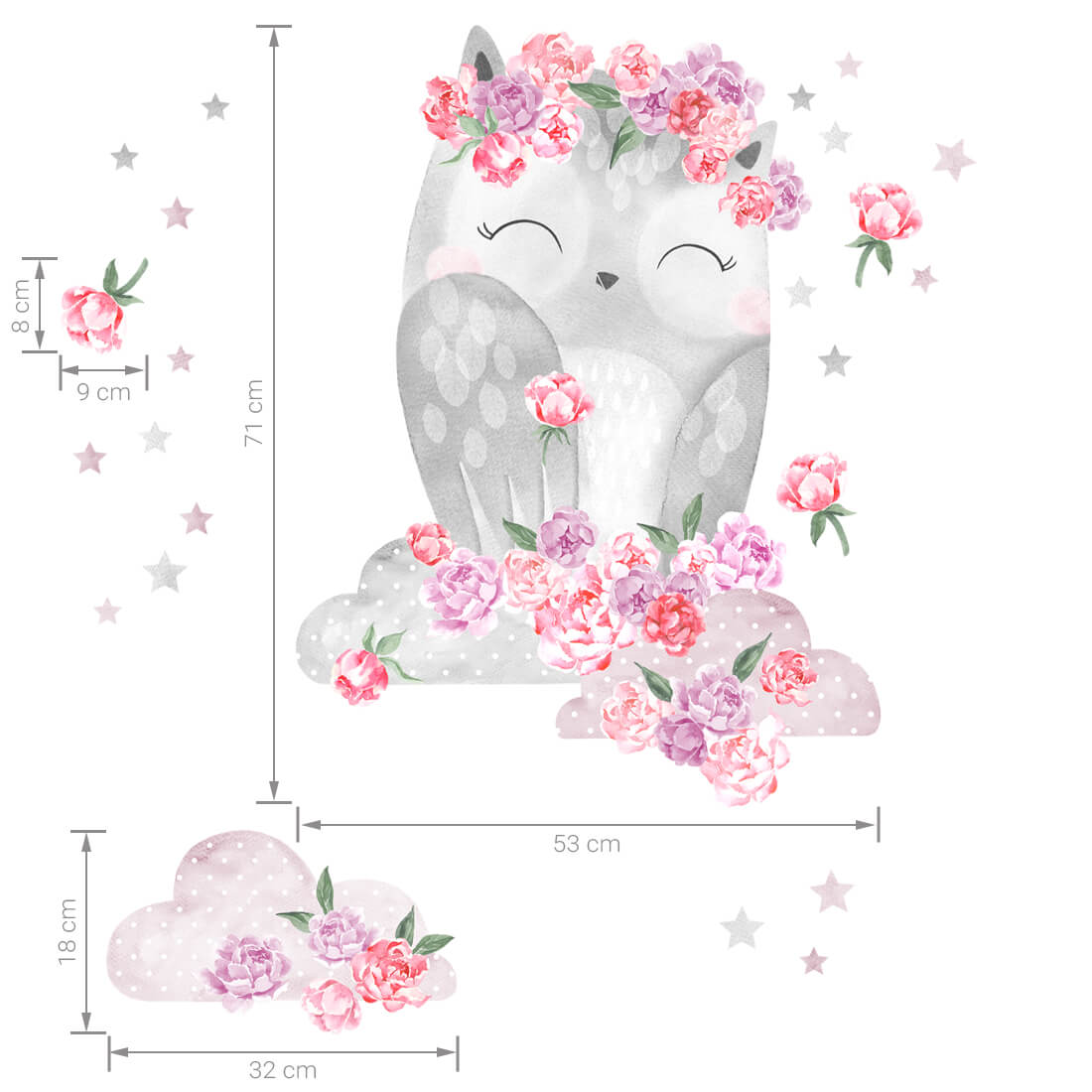 PASTELOWE-LOVE-XL-Wandtattoo_aufkleber-Eule-rosa-06