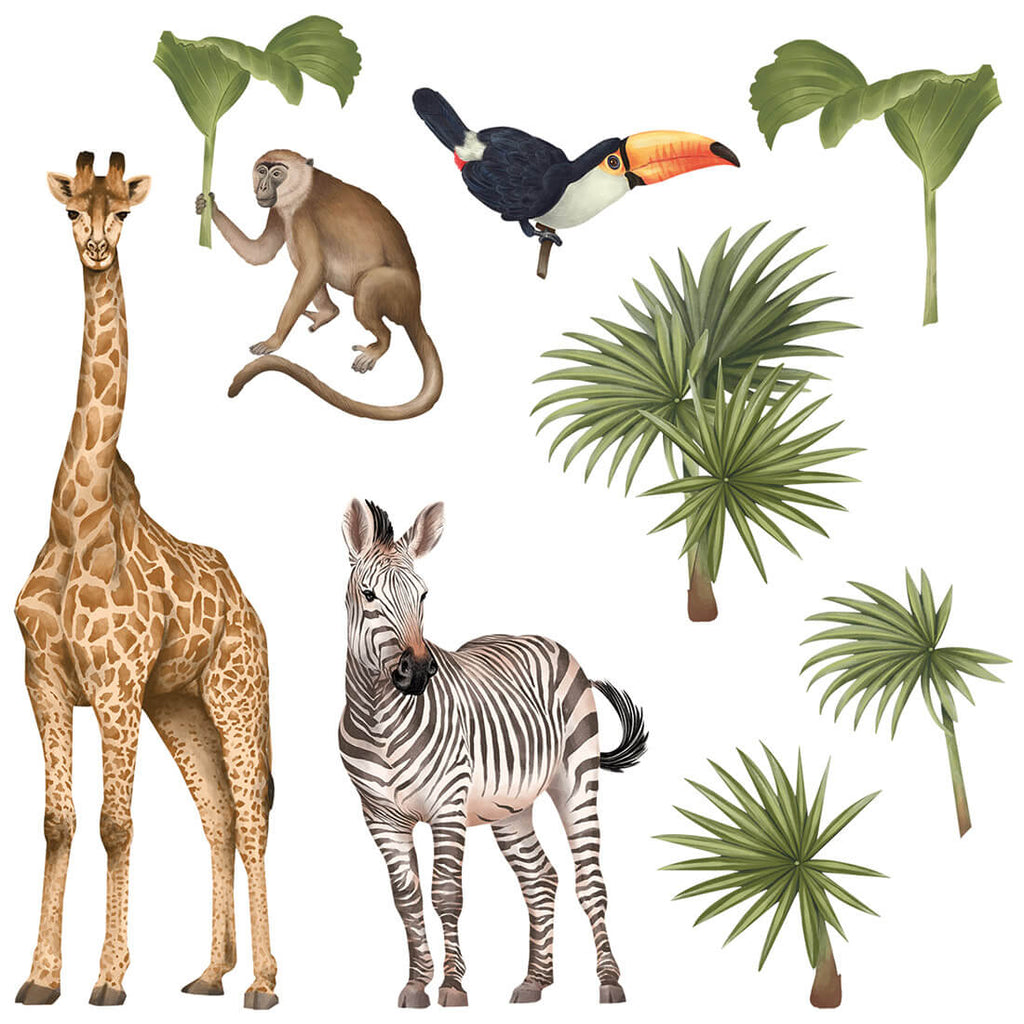 PASTELOWE-LOVE-XL-Wandtattoo_aufkleber-Safaritiere-II-8-tlg-01