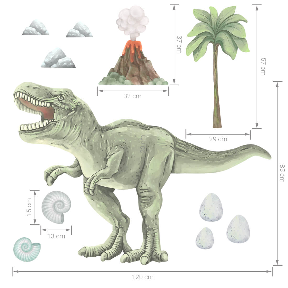 PASTELOWE-LOVE-XL-Wandtattoo_aufkleber-T-REX-XXL-6-tlg-06