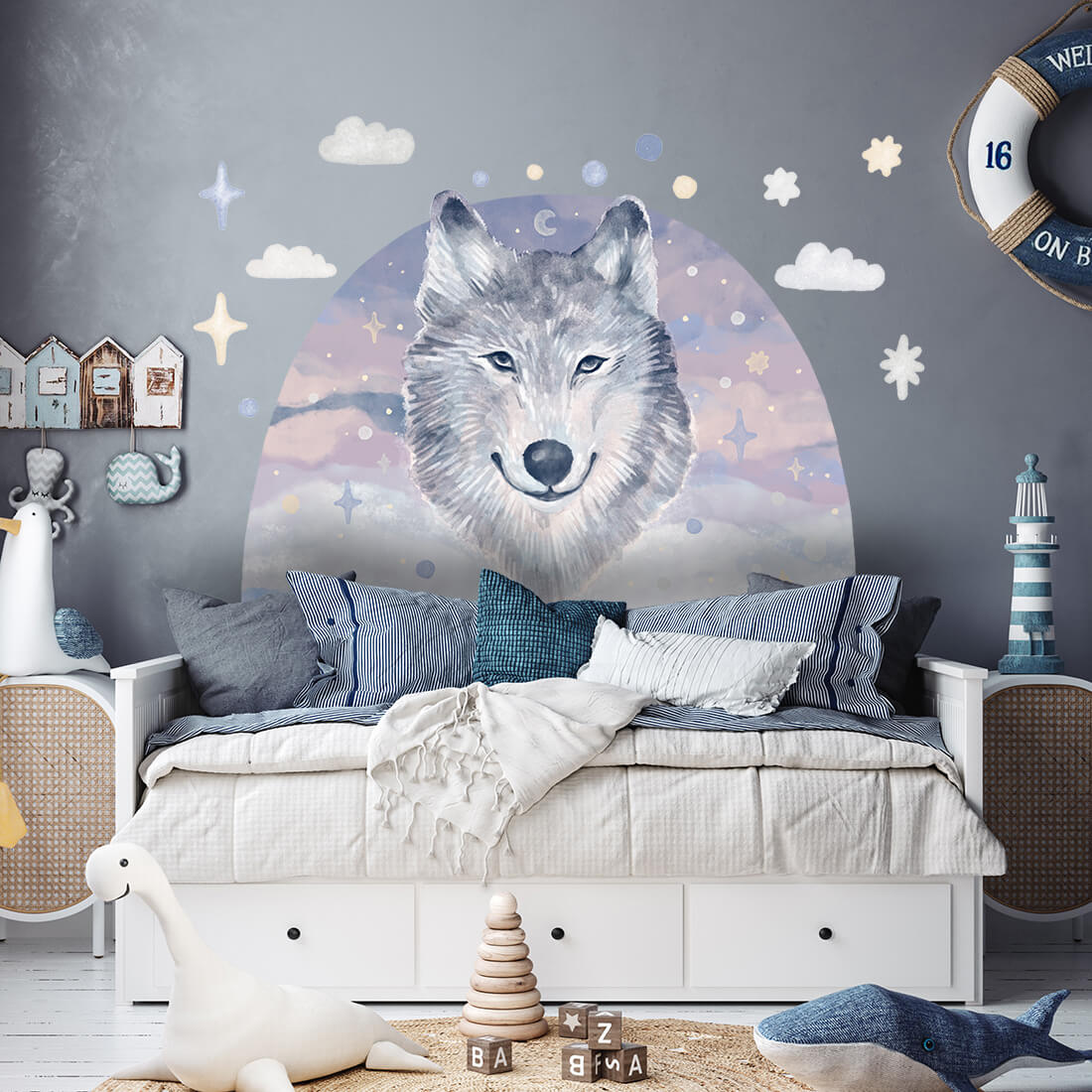 PASTELOWE-LOVE-XL-Wandtattoo_aufkleber-mint-Wolf-02