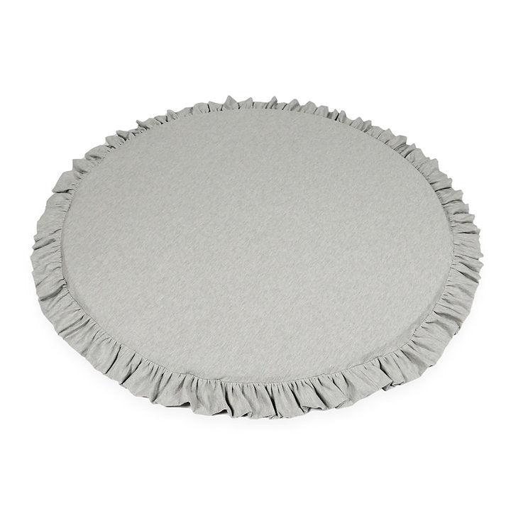 Playmat-with-ruffles-Round-100cm-COTTON-light-gray-moj-S100-JLG-01