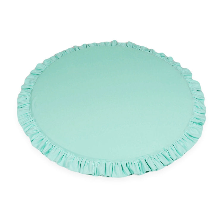 Playmat-with-ruffles-Round-100cm-COTTON-mint-moj-S100-JM-01