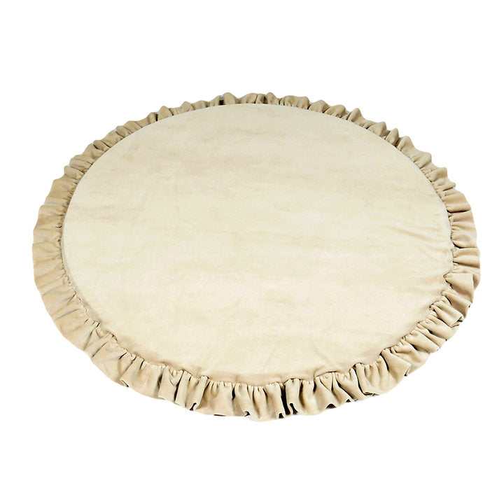 Playmat-with-ruffles-Round-100cm-SOFT-VELVET-beige-moj-S100-SVB-01