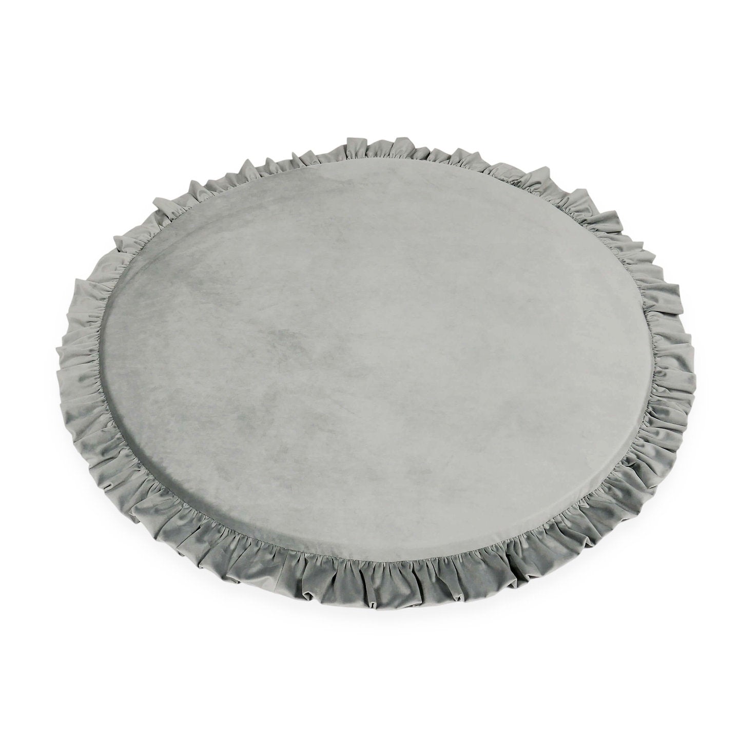 Playmat-with-ruffles-Round-100cm-VELVET-gray-moj-S100-VGR-01