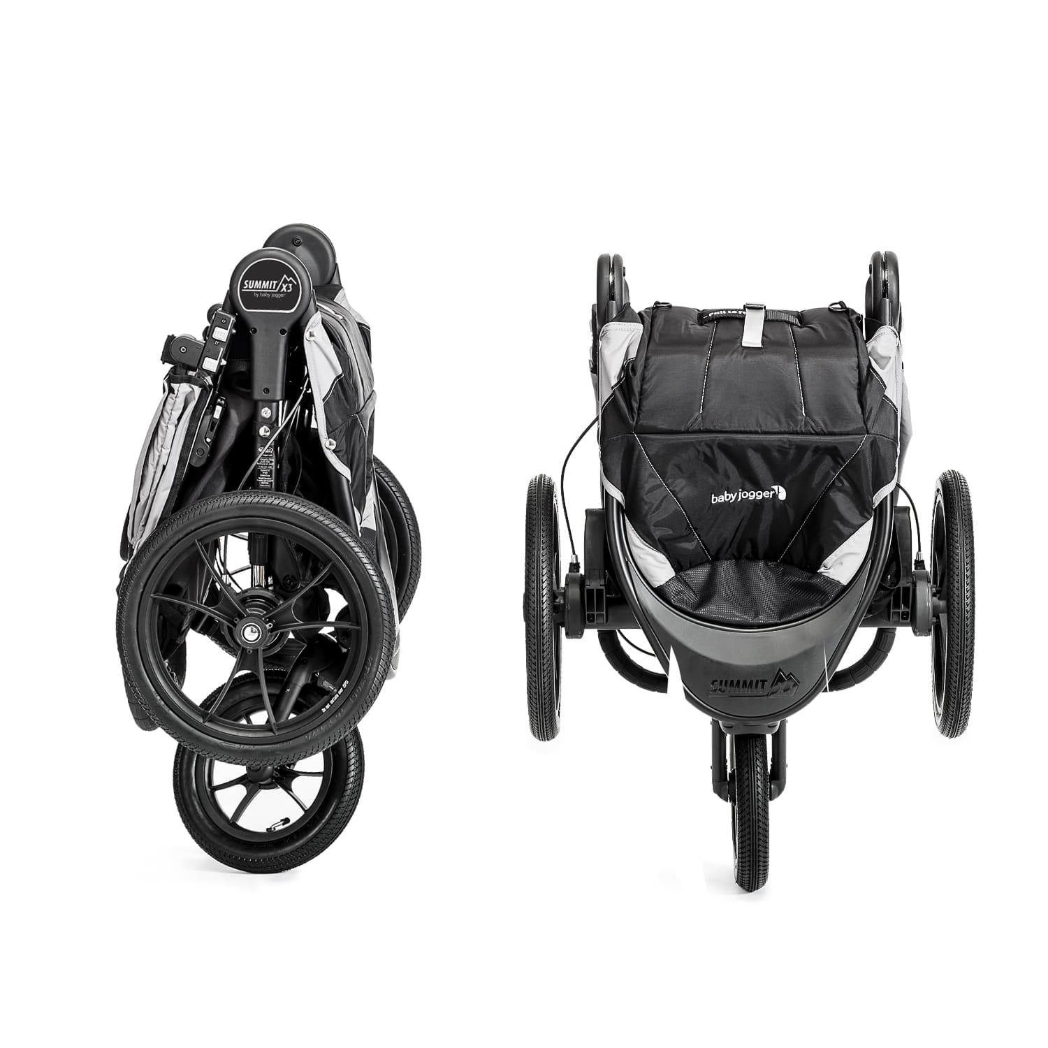 die-kleine-Schnullerbacke-Baby-Jogger-Kinderwagen-BJ31410EN-Summit-X3-Single-BlackGray-Folded