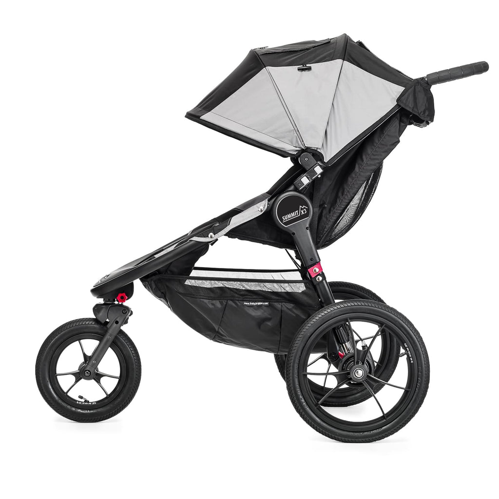 die-kleine-Schnullerbacke-Baby-Jogger-Kinderwagen-BJ31410EN-Summit-X3-Single-BlackGray-Side-View