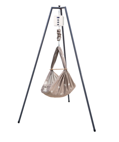 die-kleine-Schnullerbacke-QOOKIE-Swing-Federwiegen-Set-Baby-mit-Schafwoll-Matratze-Gestell-anthrazit-Rainbow-mokka