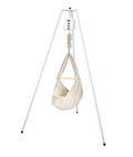 die-kleine-Schnullerbacke-QOOKIE-Swing-Federwiegen-Set-Baby-mit-Schafwoll-Matratze-Gestell-weiss-creme