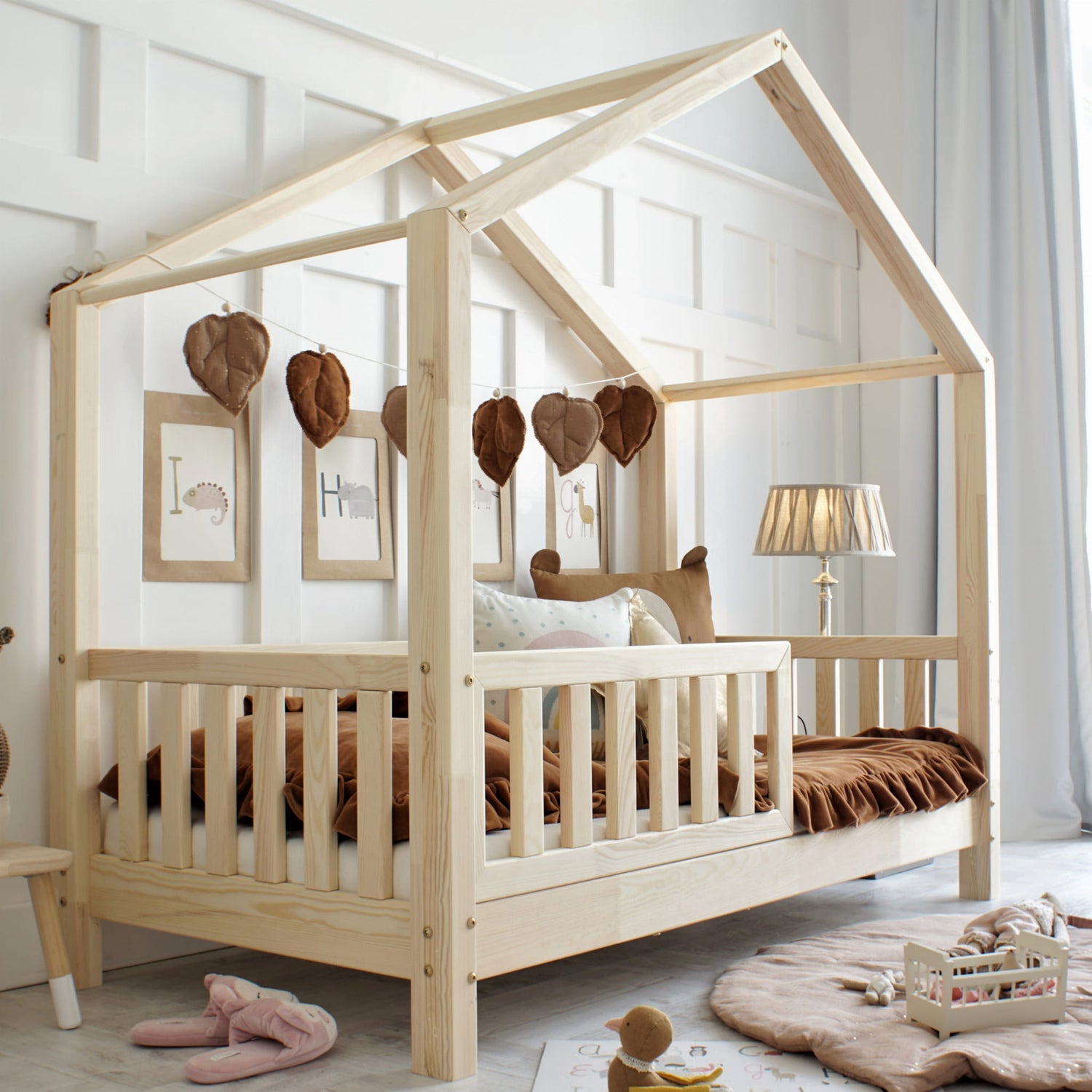 eng_pl_Housebed-with-fence-barrier-200x90-natural-fast-shipping-140_2
