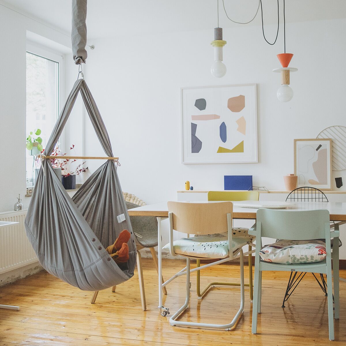 federwiegen-set-baby-classic-kunstfaser-matratze-deckenbefestigung-grau_1_8