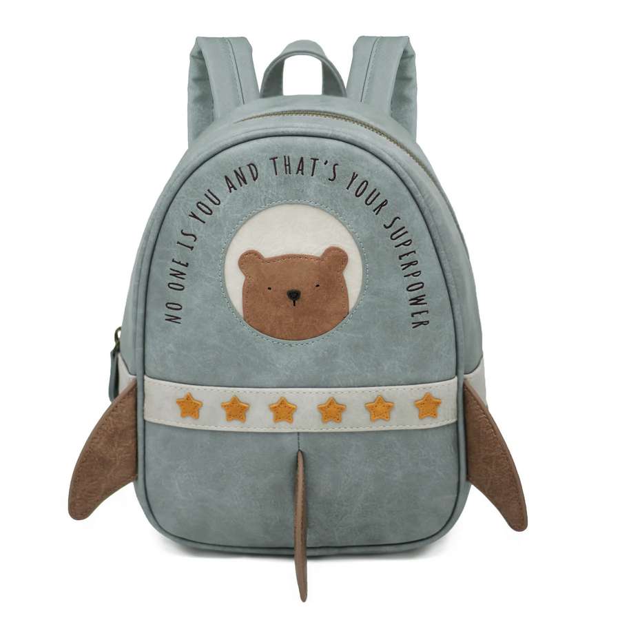 little-who-rucksack-kinder-kita-vegan-grosse-rakete-cooper-vorderansicht