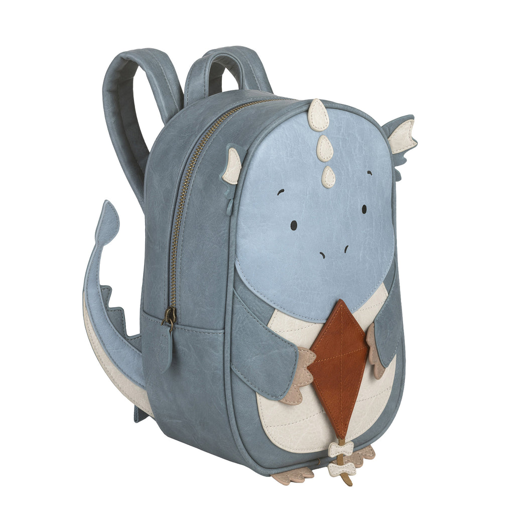 little-who-rucksack-kinderrucksack-kita-vegan-grosse-drache-snorre-seitenansicht