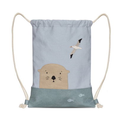 little-who-turnbeutel-kinderturnbeutel-otter-tim-frontansicht-flach