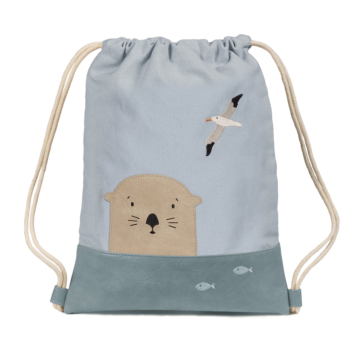 little-who-turnbeutel-kinderturnbeutel-otter-tim-frontansicht