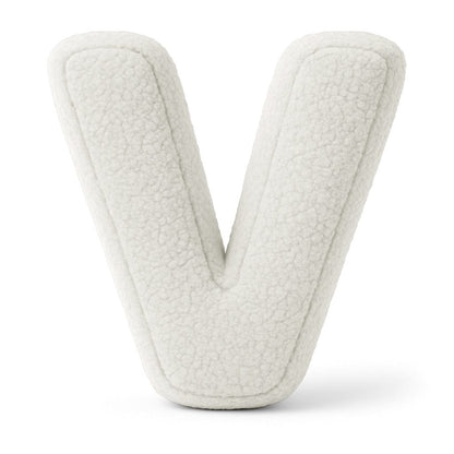 Meowbaby Alphabet Letter Pillow Off White | Bearly