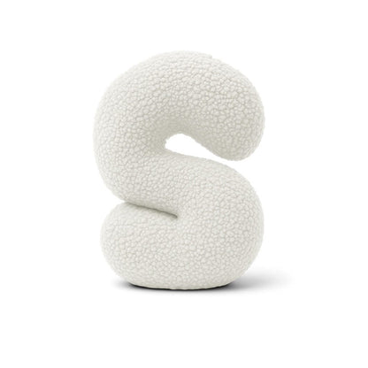Meowbaby Alphabet Letter Pillow Off White | Bearly