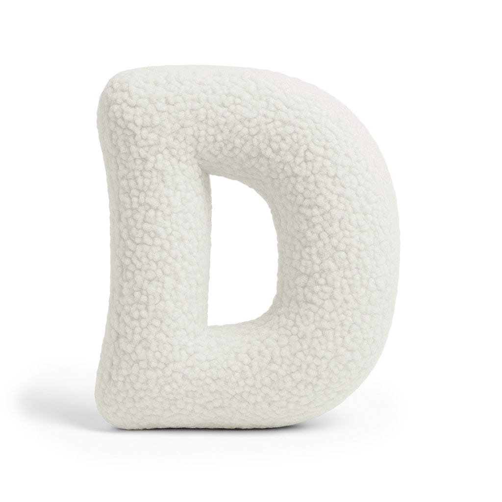 Meowbaby Alphabet Letter Pillow Off White | Bearly