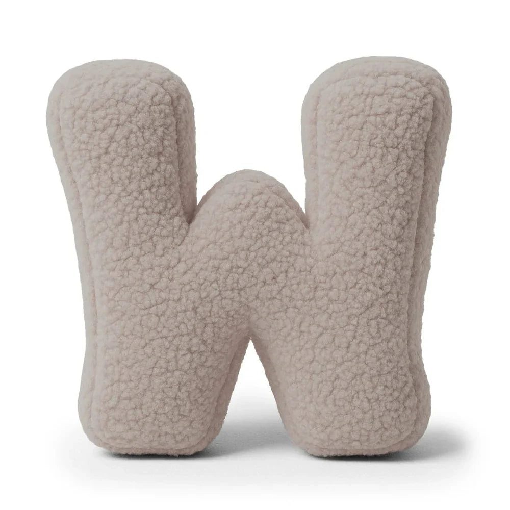 Design4Kids Buchstaben-Kissen Teddy - taupe