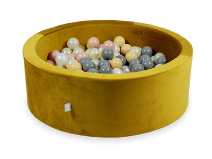 mimii-suchy-basen-90x30-velvet-zloty-200-pilek-bezowe-rozowe-zloto-jasno-zlote-perlowe-szare-ve022