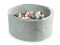 mimii-suchy-basen-90x40-velvet-szary-300-pilek-rozowe-zloto-metaliczny-grafit-opalizujacy-ve038