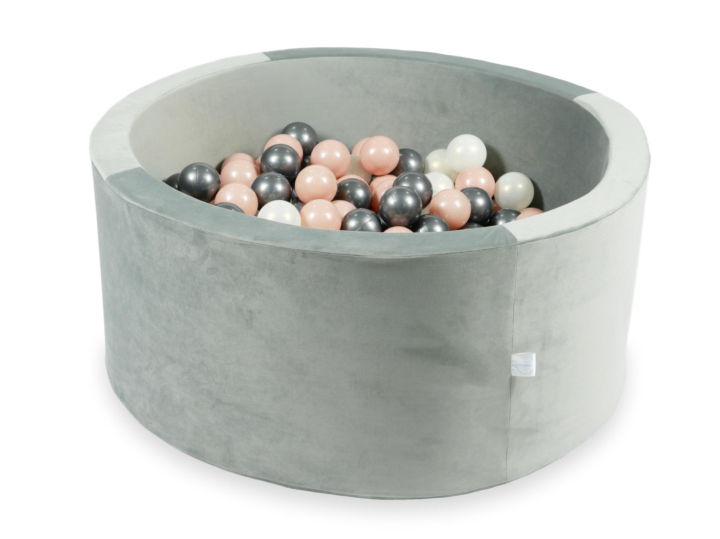 mimii-suchy-basen-90x40-velvet-szary-300-pilek-rozowe-zloto-metaliczny-grafit-opalizujacy-ve038