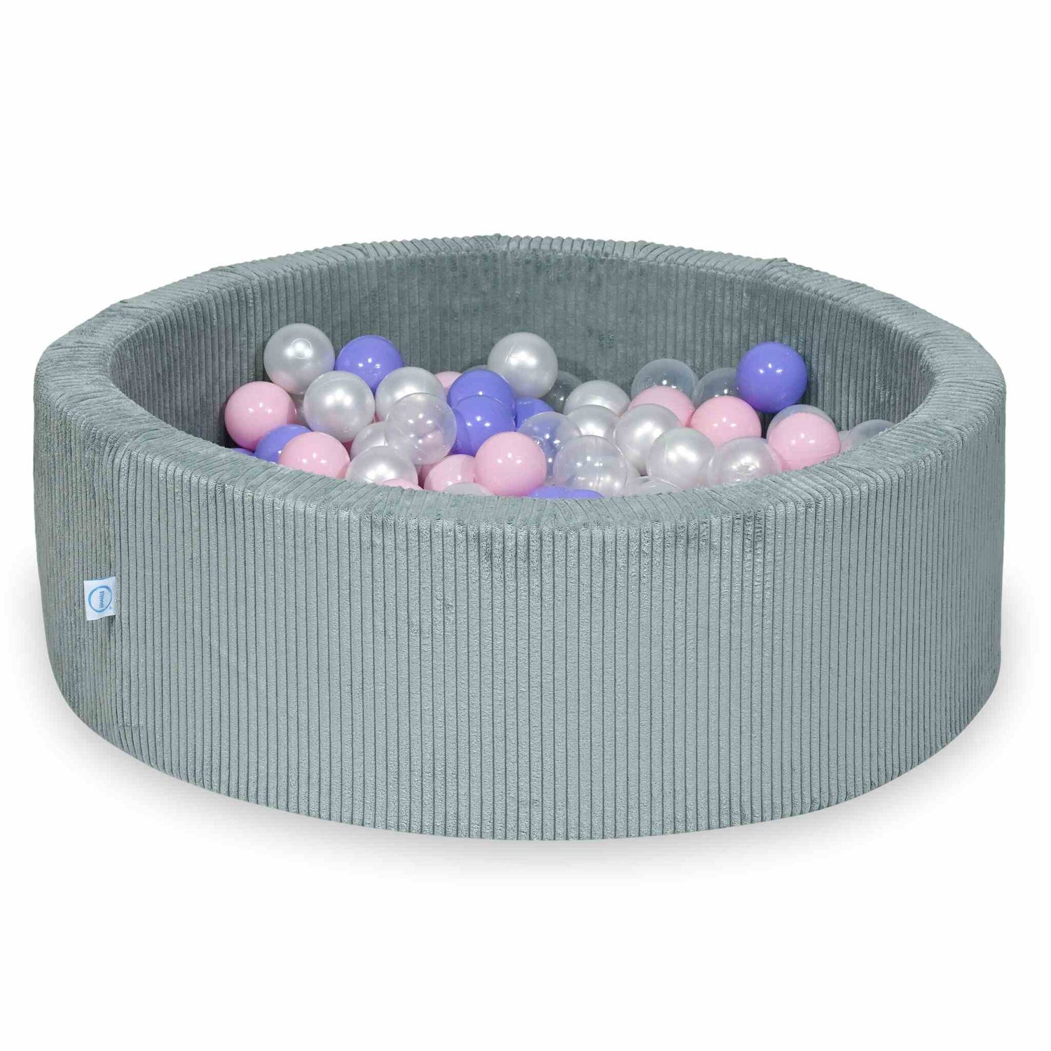 sz014-Mimii-suchy-basen-90x30-sztruks-jasna-mieta-200-pilek-przezroczyste-perlowe