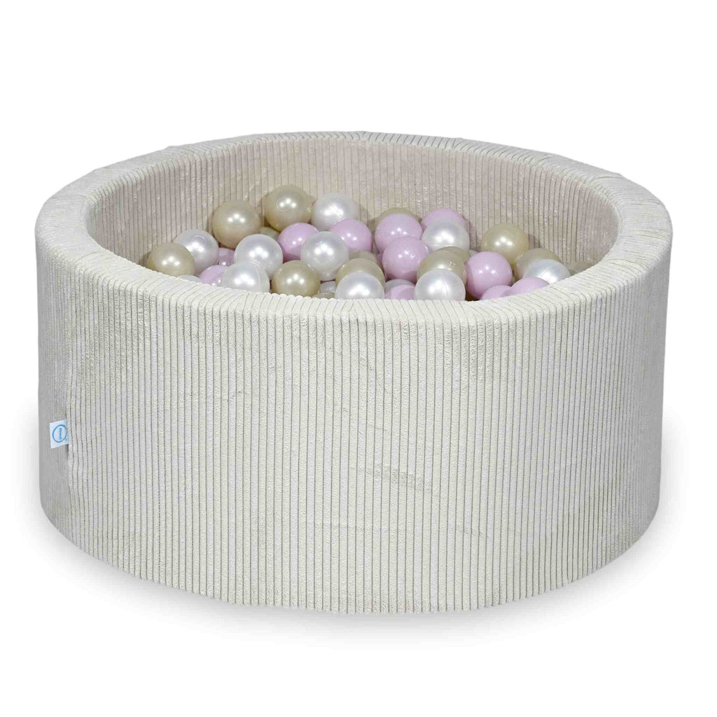 sz049-Mimii-suchy-basen-90x40-sztruks-bezowy-300-pilek-perlowe-rozowe-jasne-perlowe-jasnozlote