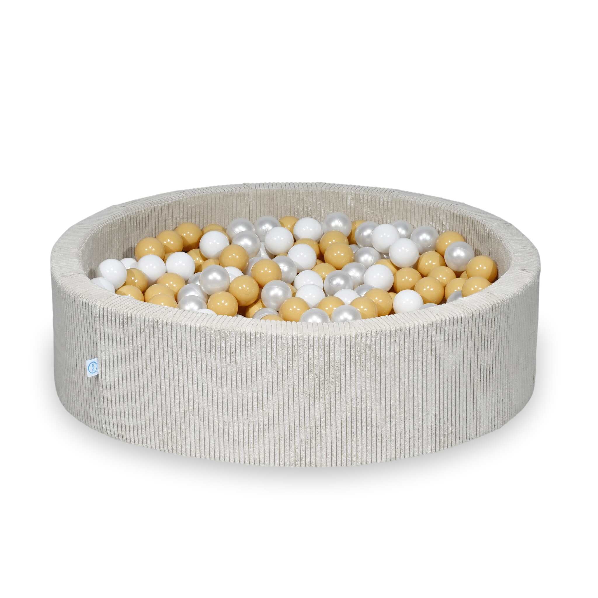 sz093-Mimii-suchy-basen-110x30-sztruks-bezowy-400-pilek-biale-perlowe-bezowe