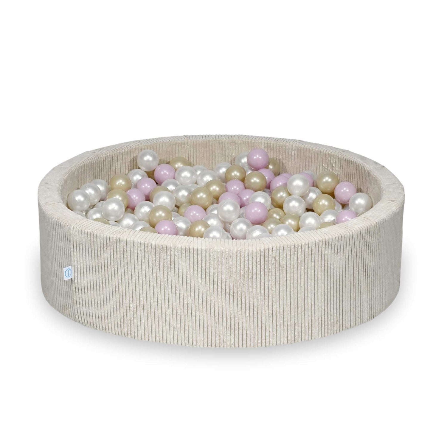 sz094-Mimii-suchy-basen-110x30-sztruks-bezowy-400-pilek-perlowe-rozowe-jasne-perlowe-jasnozlote