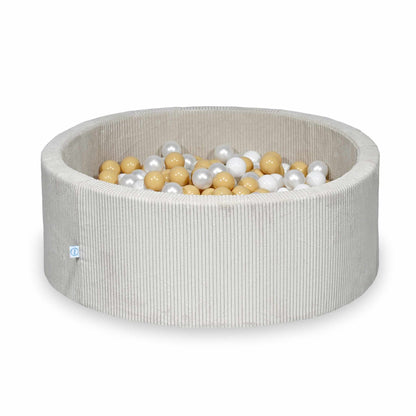 sz138-Mimii-suchy-basen-110x40-sztruks-bezowy-500-pilek-biale-perlowe-bezowe