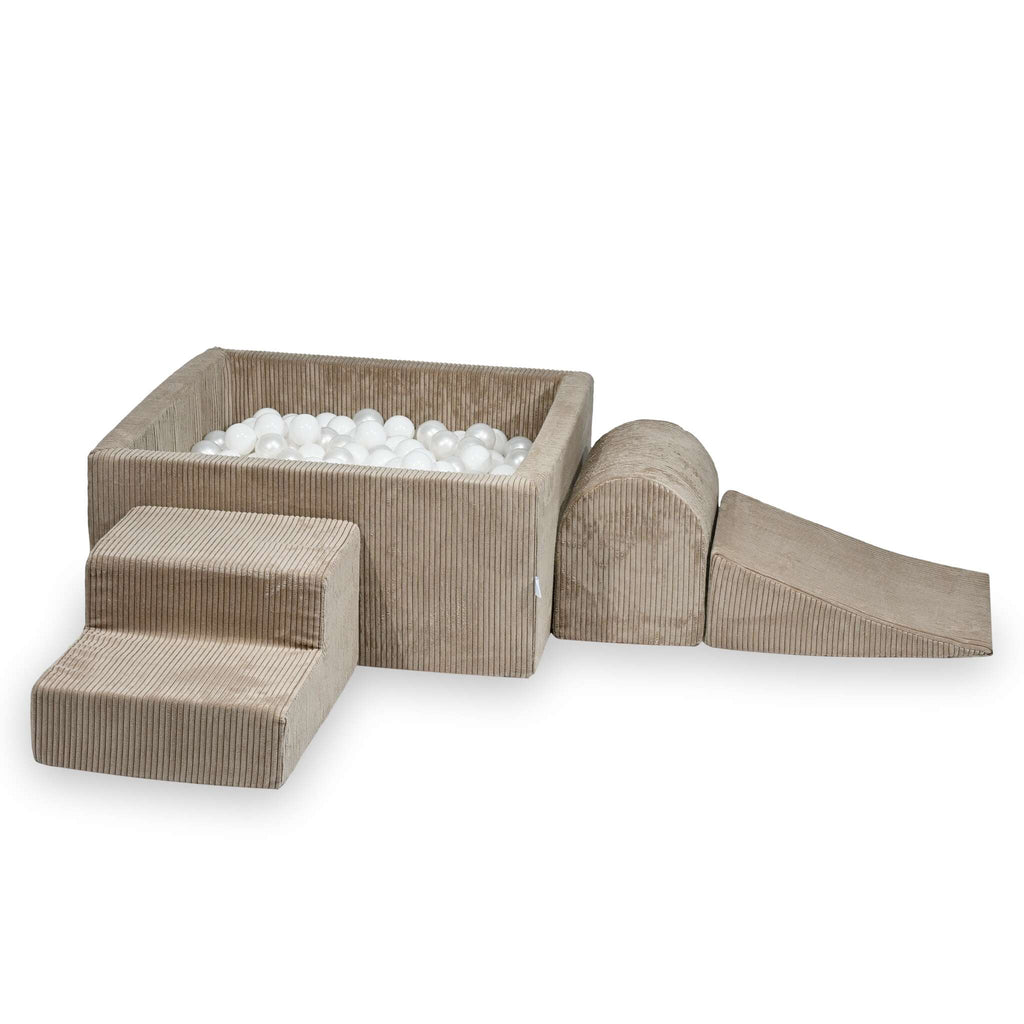 sz577-Mimii-piankowy-plac-zabaw-z-basenem-90x90x40-sztruks-toffee-400-pilek-biale-perlowe