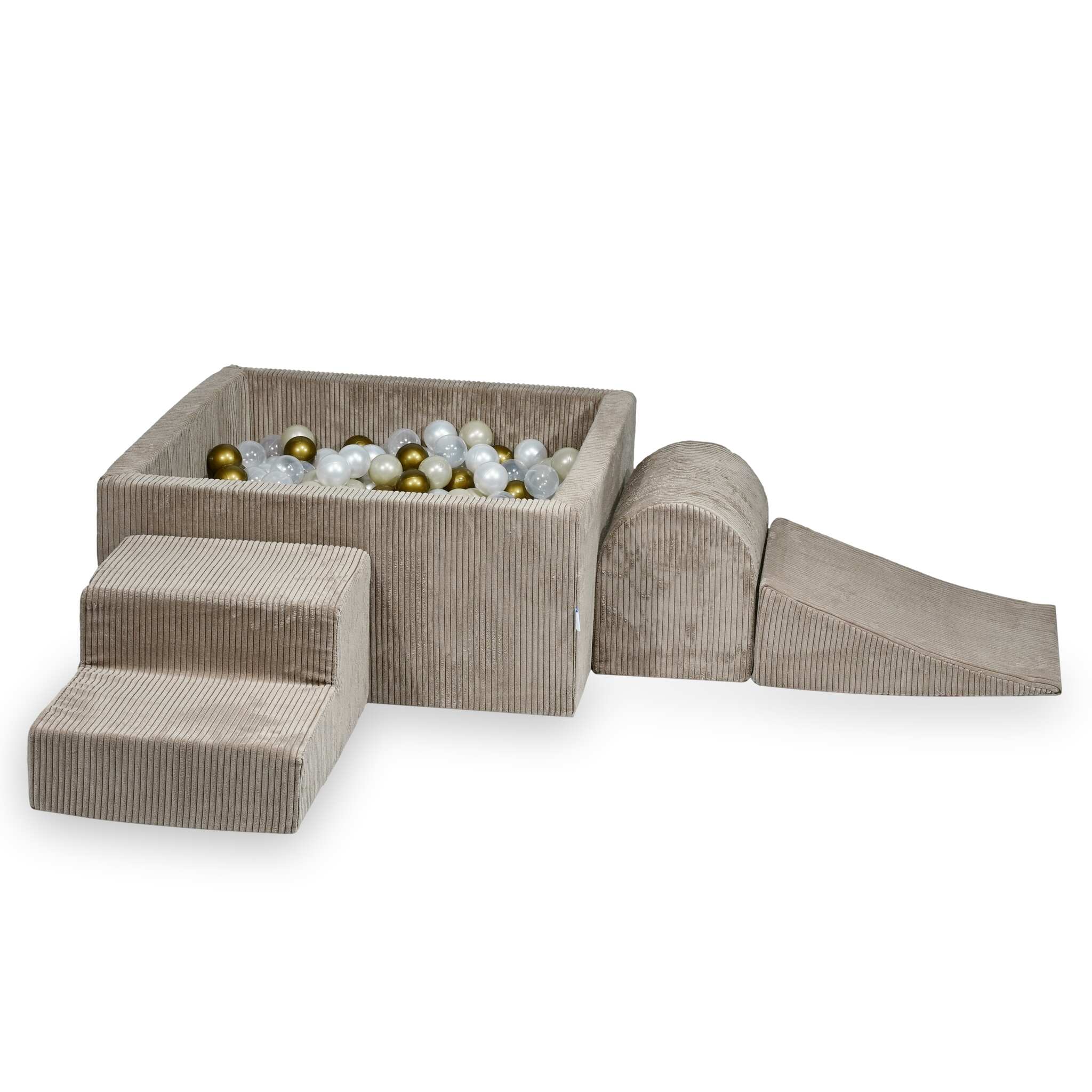 sz580-Mimii-piankowy-plac-zabaw-z-basenem-90x90x40-sztruks-toffee-400-pilek-przezroczyste-perlow